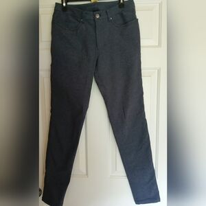 Lululemon Gray/Blue Tech Canvas Pants Slim Sz 31 X 31